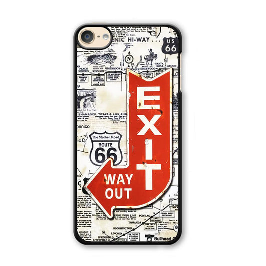 Exit From Main Route iPod Touch 6 Case-Plastic White (2D Case)-Oxvistore