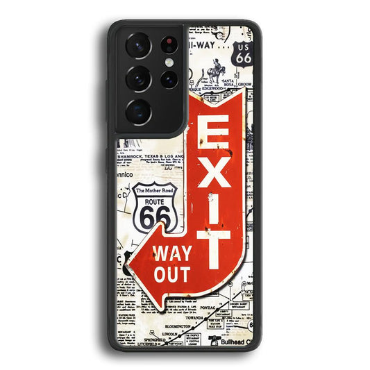 Exit From Main Route Samsung Galaxy S23 Ultra Case-3D Case-Oxvistore