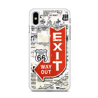 Exit From Main Route iPhone X Case-Oxvistore