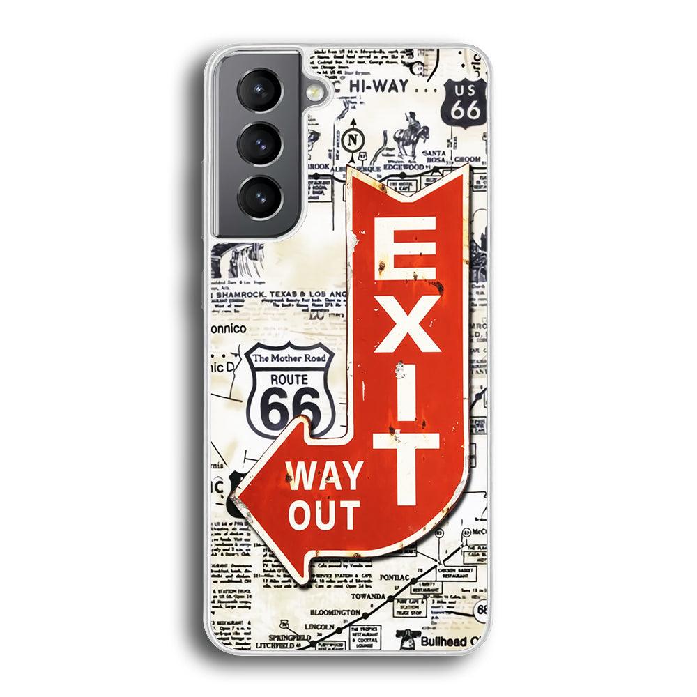 Exit From Main Route Samsung Galaxy S21 Plus Case-Oxvistore