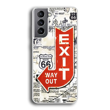 Exit From Main Route Samsung Galaxy S21 Plus Case-Oxvistore