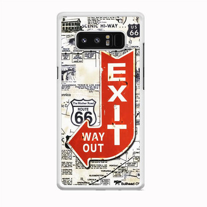 Exit From Main Route Samsung Galaxy Note 8 Case-Oxvistore