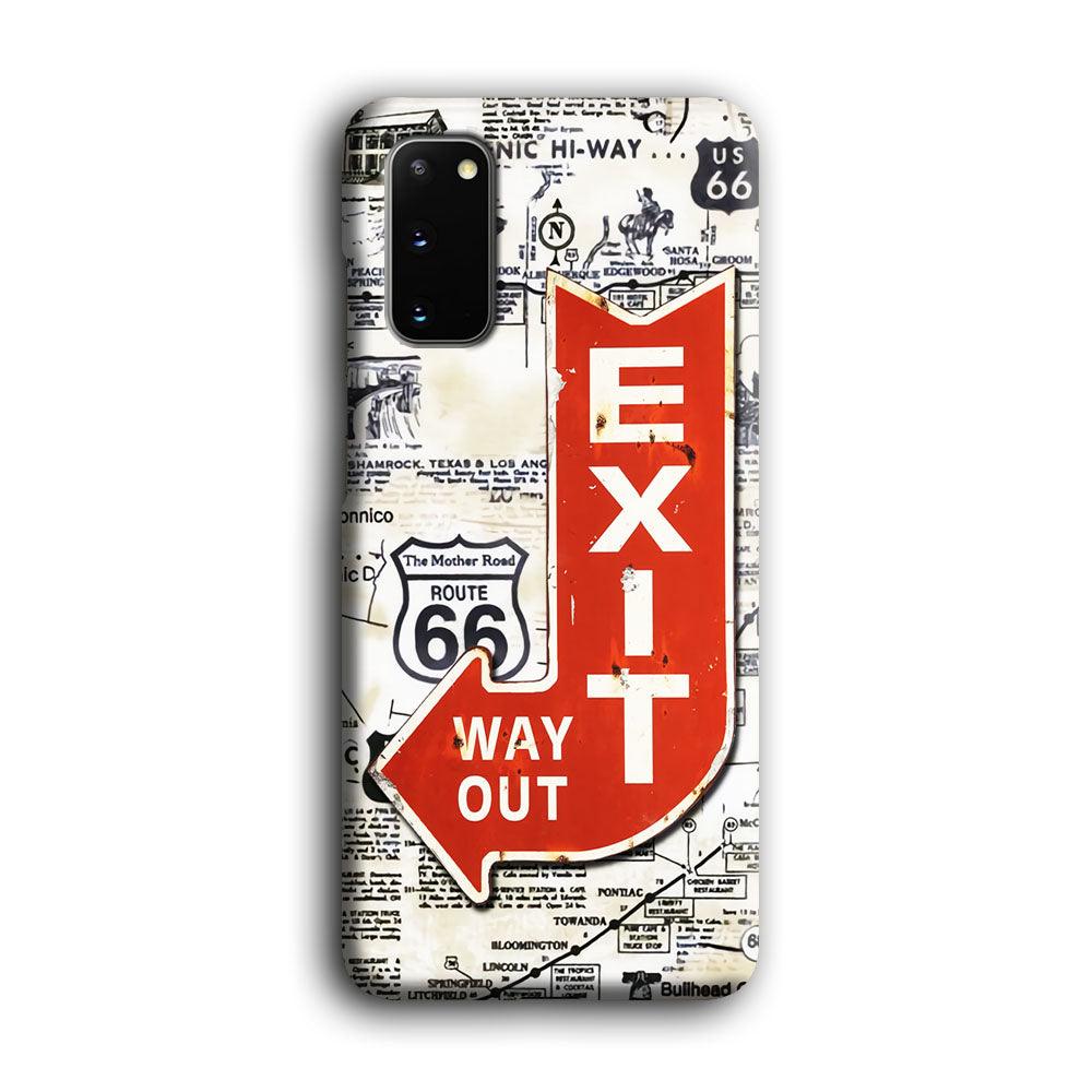 Exit From Main Route Samsung Galaxy S20 Case-Oxvistore