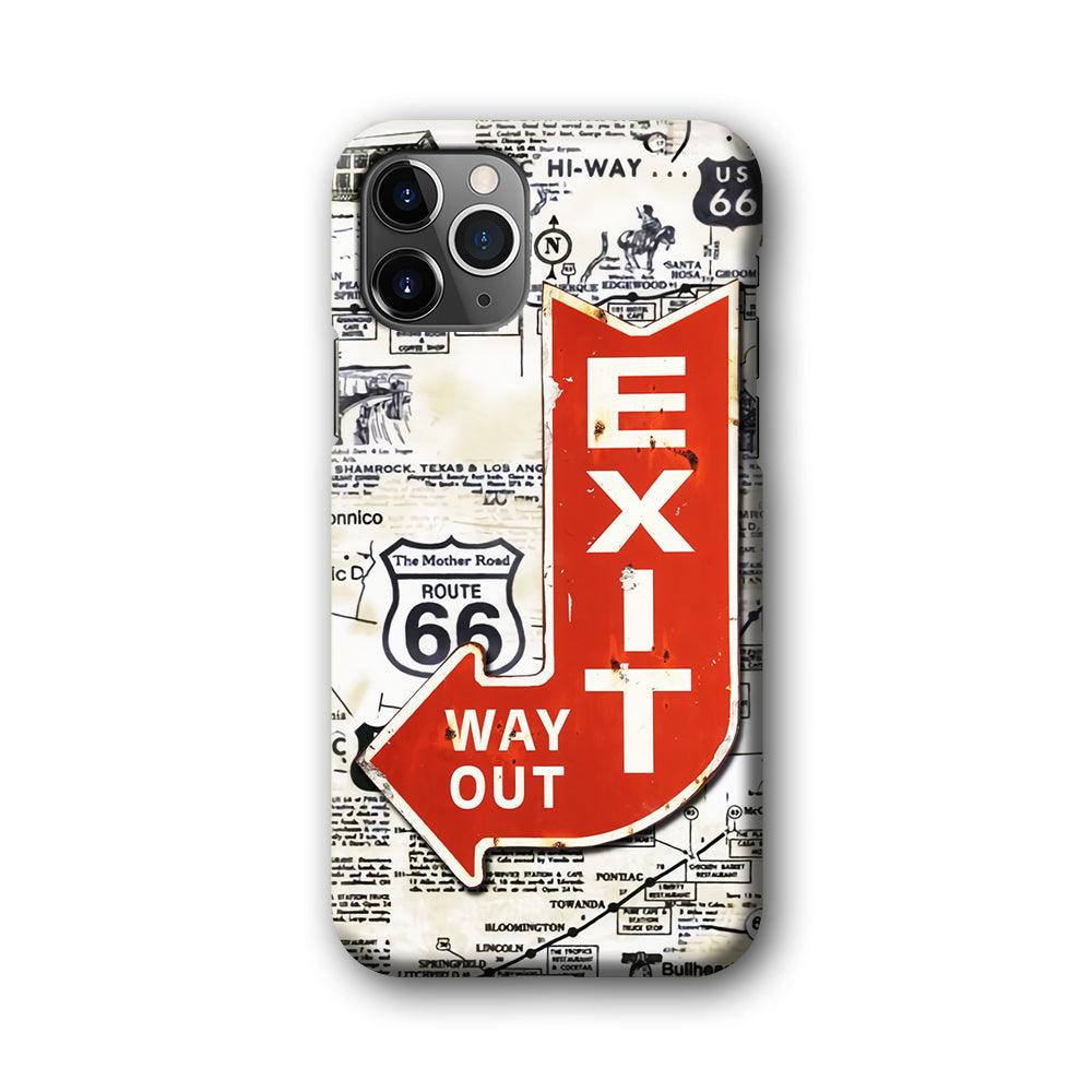 Exit From Main Route iPhone 11 Pro Case-Oxvistore