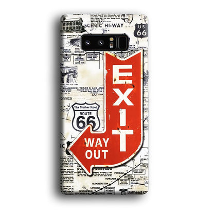 Exit From Main Route Samsung Galaxy Note 8 Case-Oxvistore