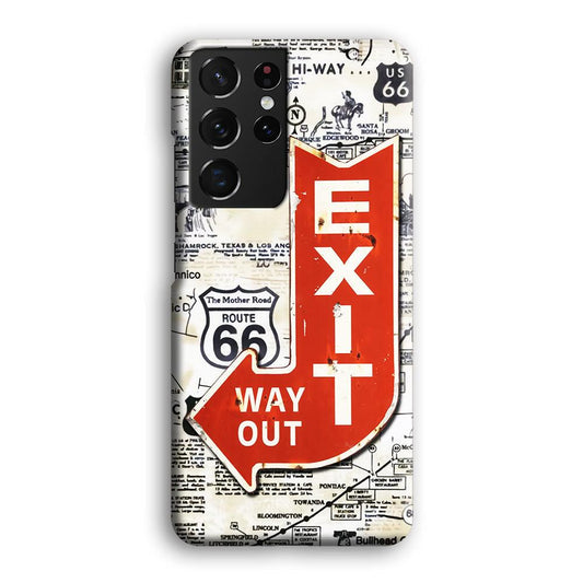 Exit From Main Route Samsung Galaxy S21 Ultra Case-Oxvistore