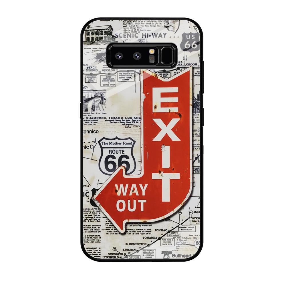 Exit From Main Route Samsung Galaxy Note 8 Case-Oxvistore