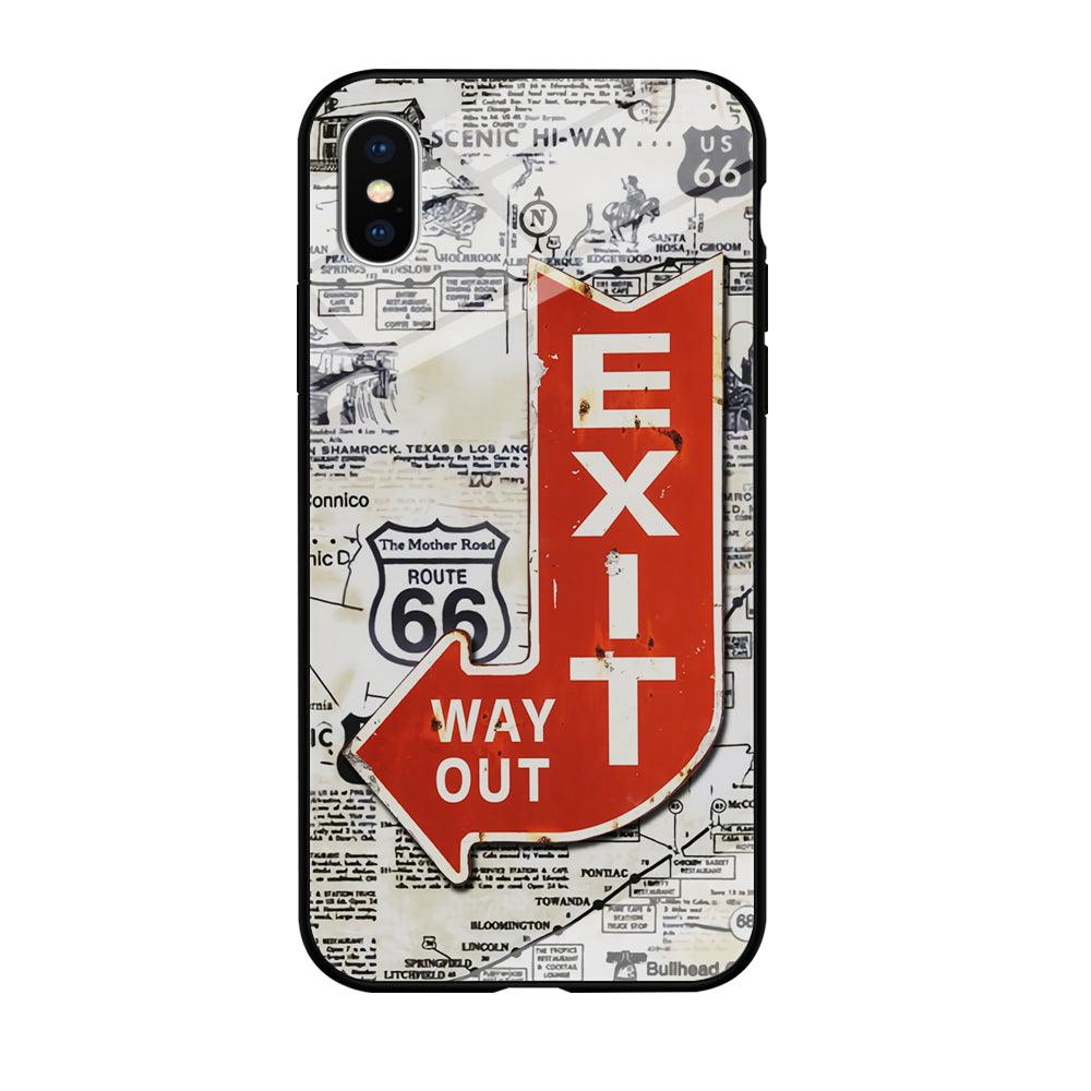 Exit From Main Route iPhone X Case-Oxvistore