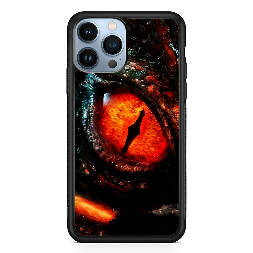 Eye of a Red Dragon 2D Rubber Phone Case