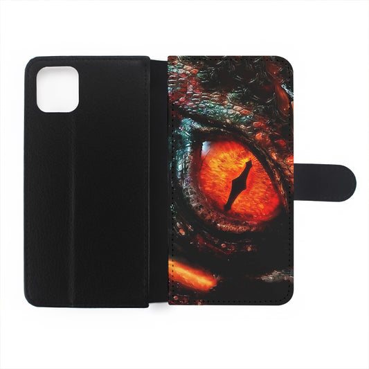 Eye of a Red Dragon Flip Wallet Phone Case