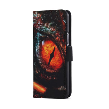 Eye of a Red Dragon Flip Wallet Phone Case