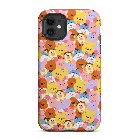 Faces of Winnie The Pooh and Friends 2 in 1 Tough Phone Case