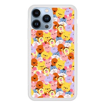 Faces of Winnie The Pooh and Friends 2D Rubber Phone Case