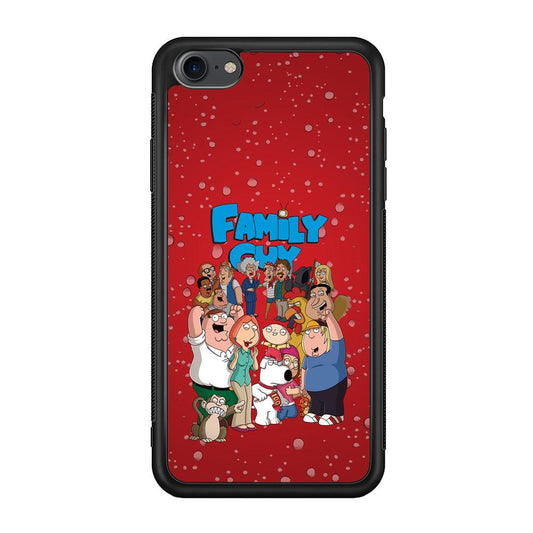 Family Guy Great Team and Family iPhone 7 Case-Rubber Black (2D Case)-Oxvistore