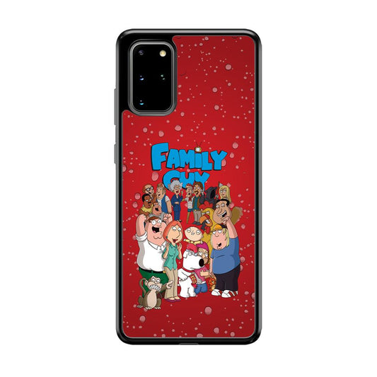 Family Guy Great Team and Family Samsung Galaxy S20 Plus Case-Rubber Black (2D Case)-Oxvistore