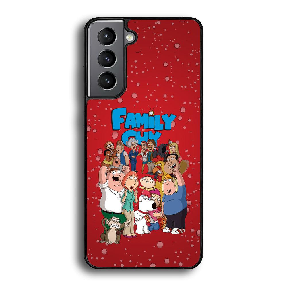 Family Guy Great Team and Family Samsung Galaxy S24 Plus Case-Rubber Black (2D Case)-Oxvistore