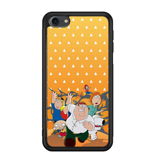 Family Guy Run for Counter Attack iPod Touch 6 Case-Rubber Black (2D Case)-Oxvistore
