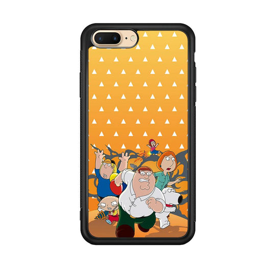 Family Guy Run for Counter Attack iPhone 7 Plus Case-Rubber Black (2D Case)-Oxvistore