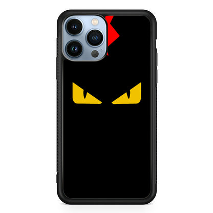 Fendi Monster Eyes 2D Rubber Phone Case-Black-Oxvistore