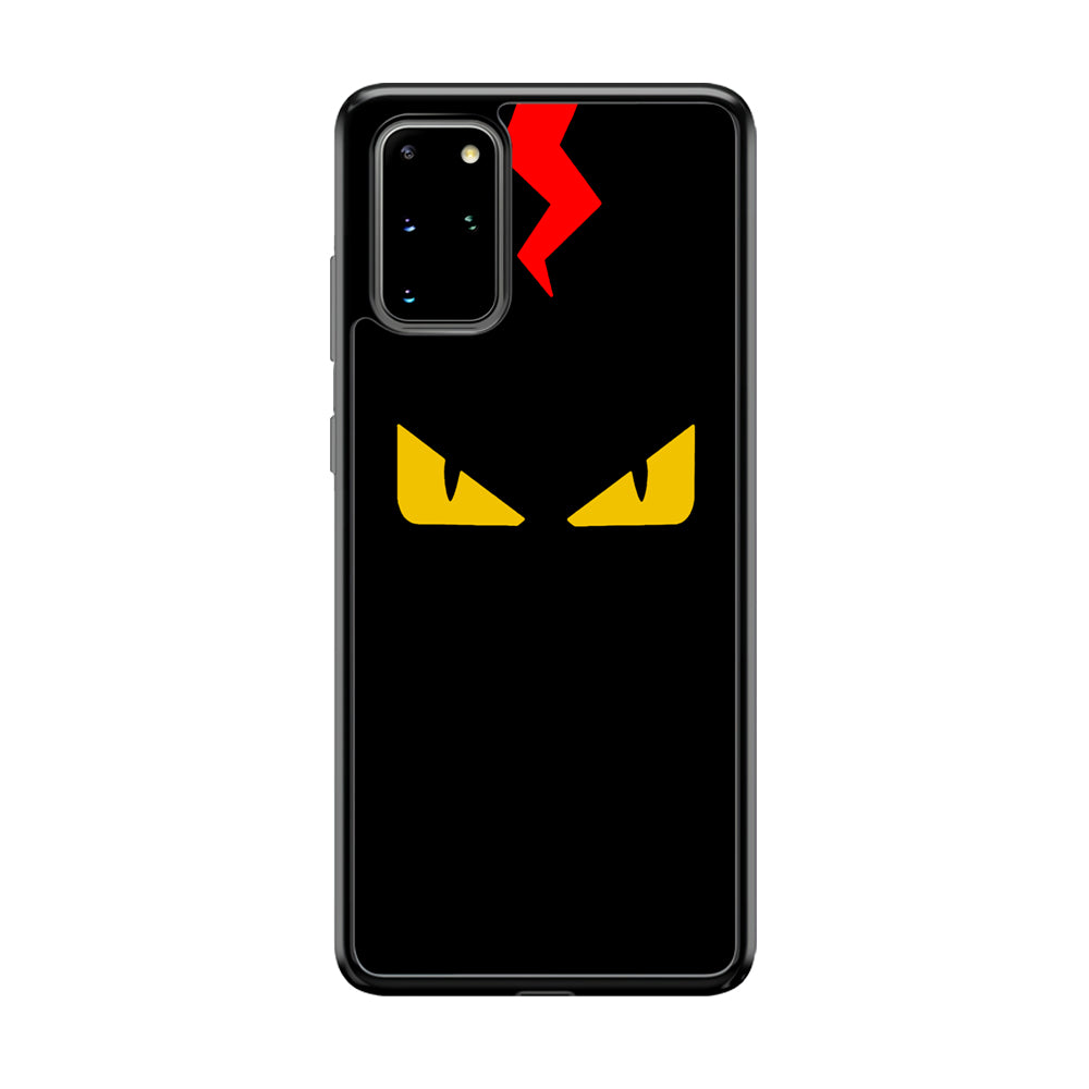 Fendi Monster Eyes Samsung Galaxy S20 Plus Case-Rubber White (2D Case)-Oxvistore