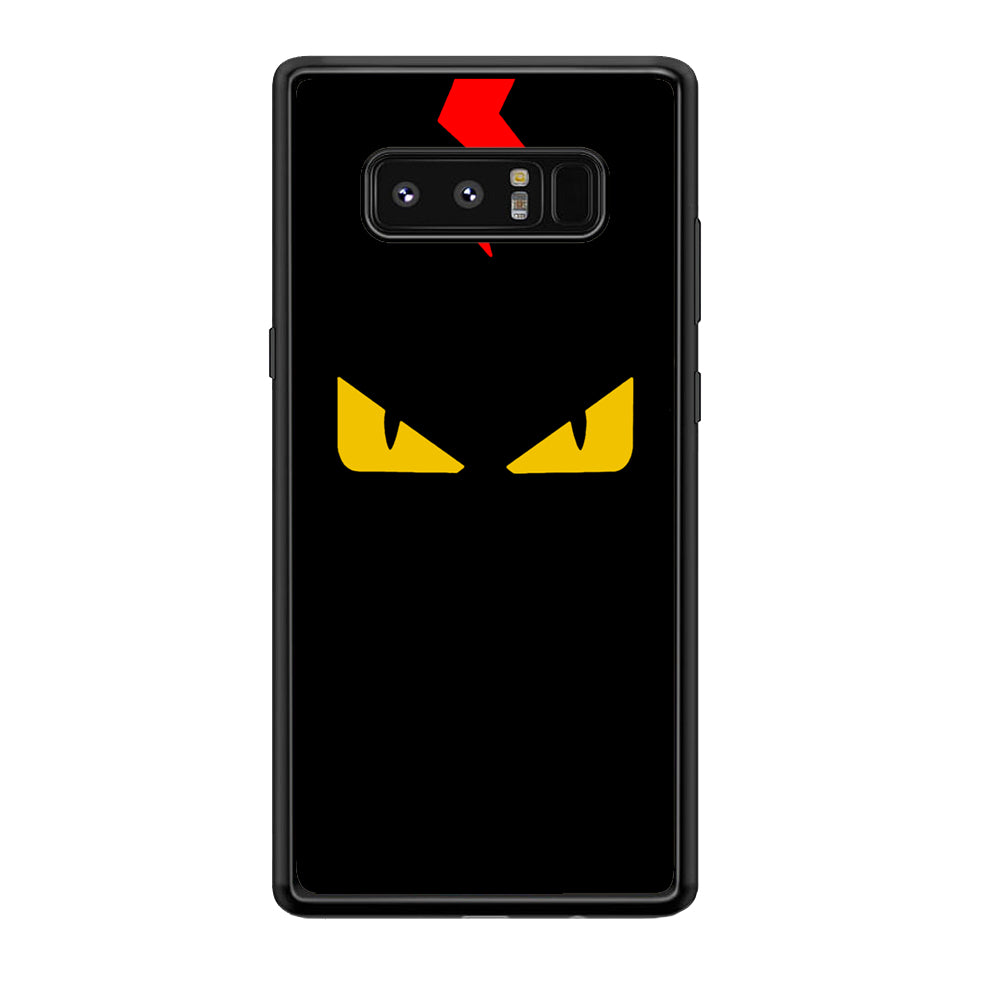 Fendi Monster Eyes Samsung Galaxy Note 8 Case-Rubber Black (2D Case)-Oxvistore