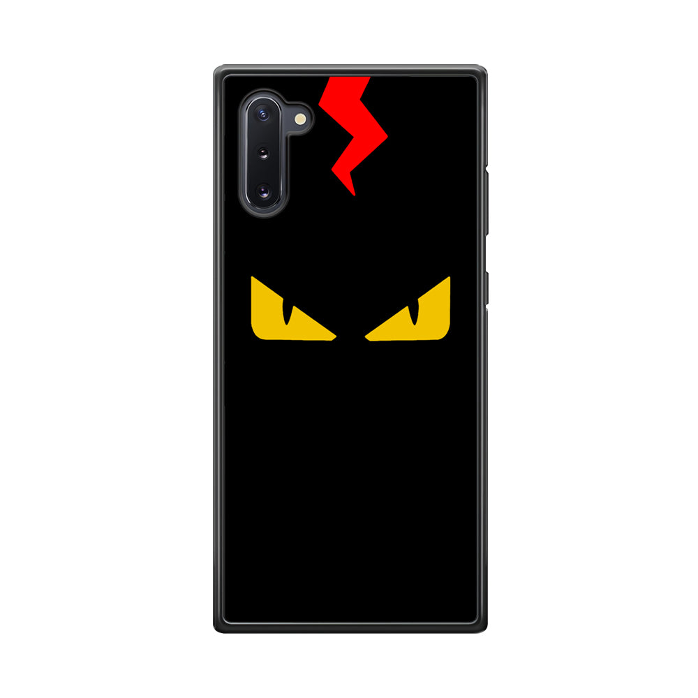 Fendi Monster Eyes Samsung Galaxy Note 10 Case-Rubber White (2D Case)-Oxvistore