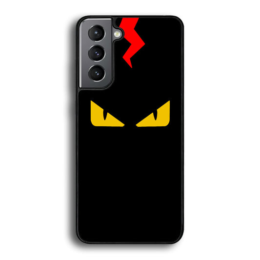 Fendi Monster Eyes Samsung Galaxy S22 Case-Rubber White (2D Case)-Oxvistore