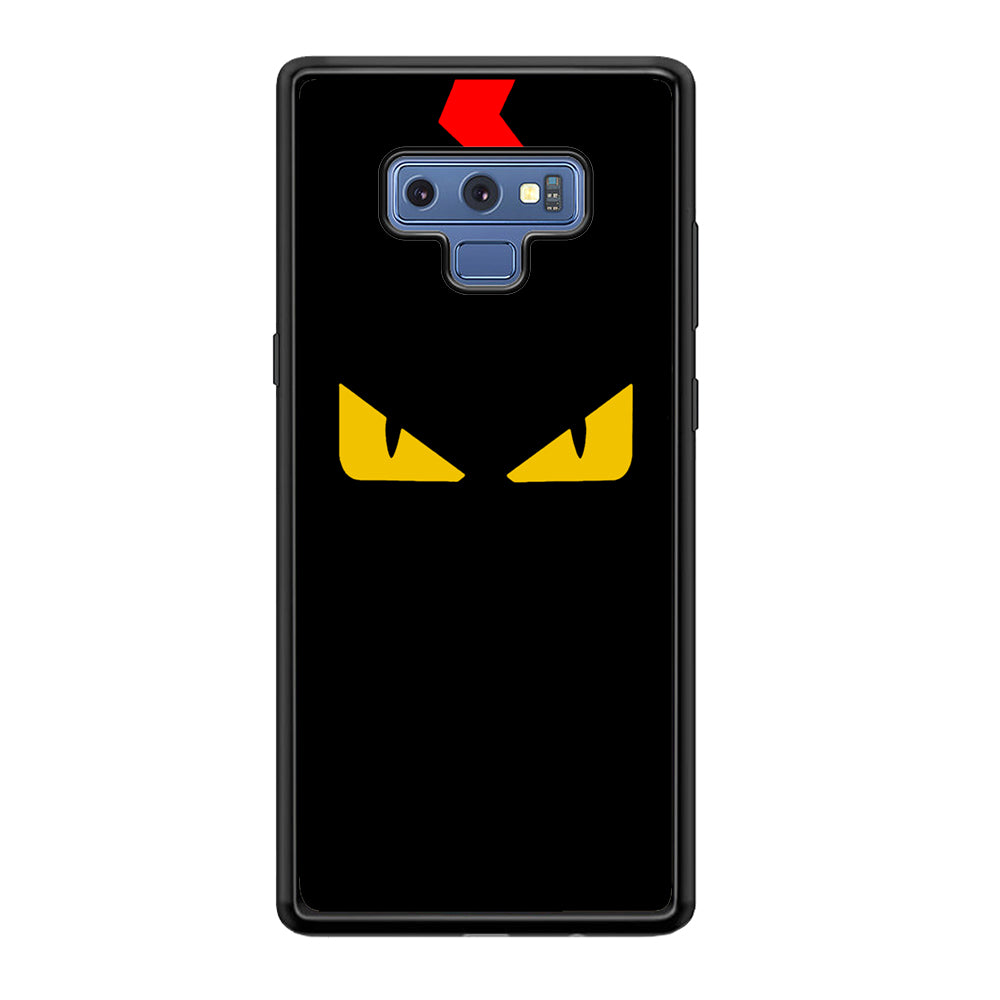 Fendi Monster Eyes Samsung Galaxy Note 9 Case-Rubber Black (2D Case)-Oxvistore