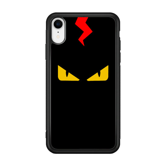 Fendi Monster Eyes iPhone XR Case-Rubber White (2D Case)-Oxvistore