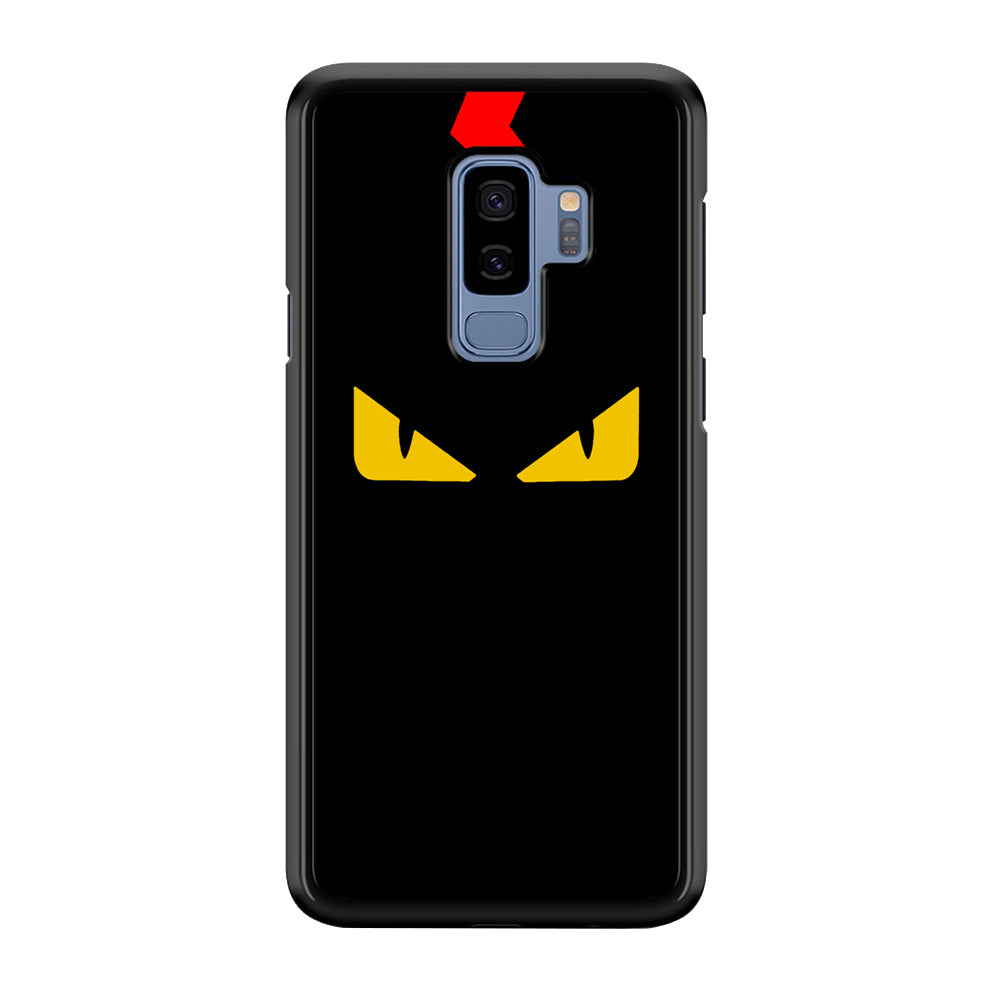 Fendi Monster Eyes Samsung Galaxy S9 Plus Case-Rubber Black (2D Case)-Oxvistore