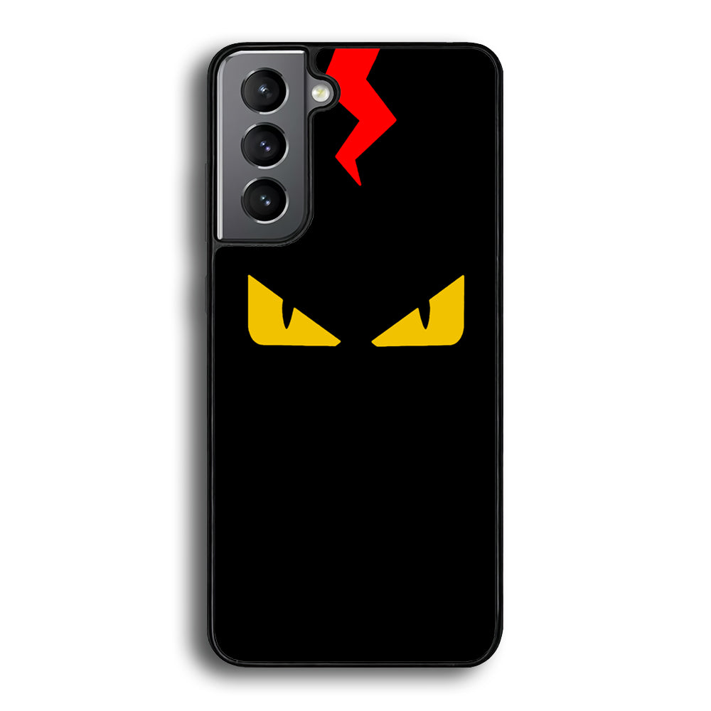 Fendi Monster Eyes Samsung Galaxy S22 Plus Case-Rubber White (2D Case)-Oxvistore