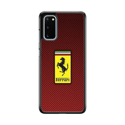 Ferrari Bloodshot Fiber Samsung Galaxy S20 Case-Oxvistore