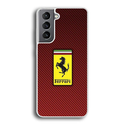 Ferrari Bloodshot Fiber Samsung Galaxy S21 Plus Case-Oxvistore