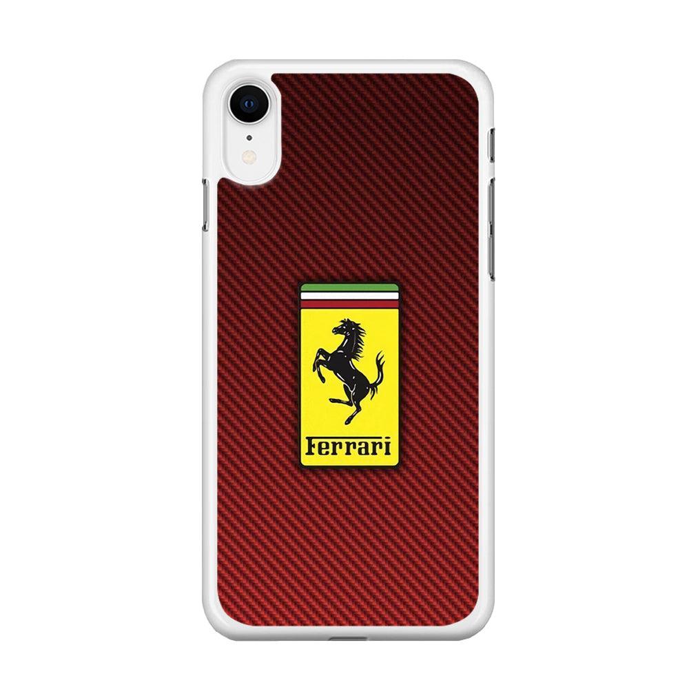 Ferrari Bloodshot Fiber iPhone XR Case-Oxvistore