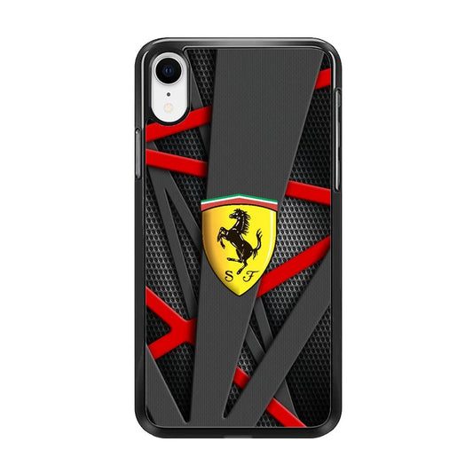 Ferrari Bold Red and Black iPhone XR Case-Oxvistore