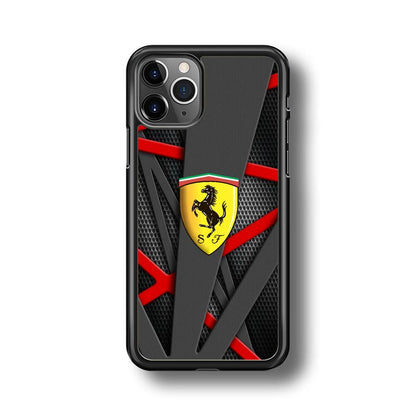 Ferrari Bold Red and Black iPhone 11 Pro Case-Oxvistore