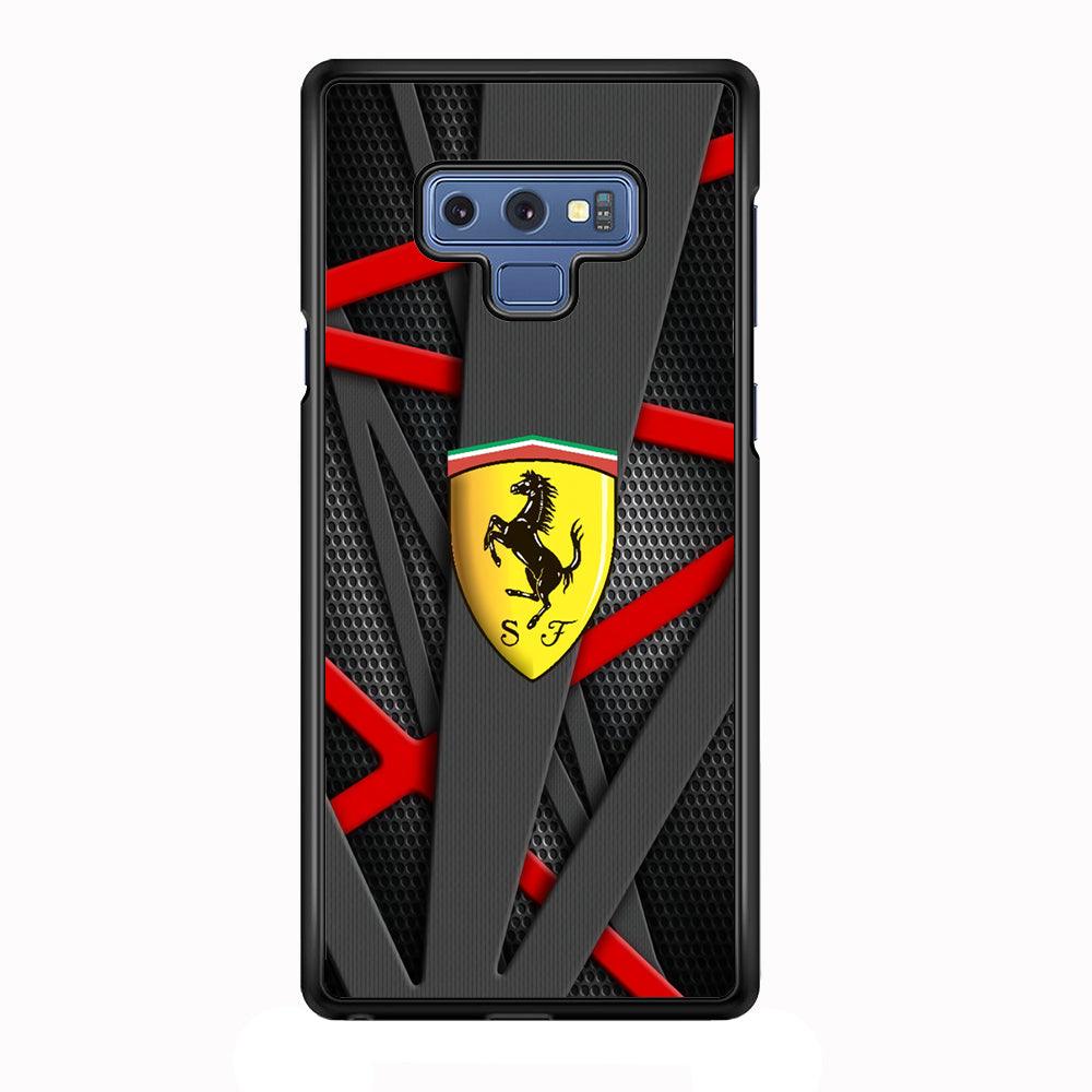 Ferrari Bold Red and Black Samsung Galaxy Note 9 Case-Oxvistore