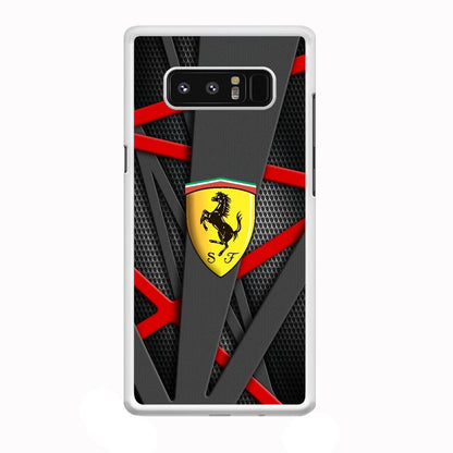 Ferrari Bold Red and Black Samsung Galaxy Note 8 Case-Oxvistore