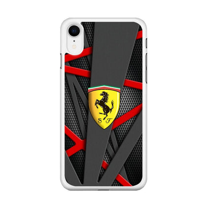 Ferrari Bold Red and Black iPhone XR Case-Oxvistore