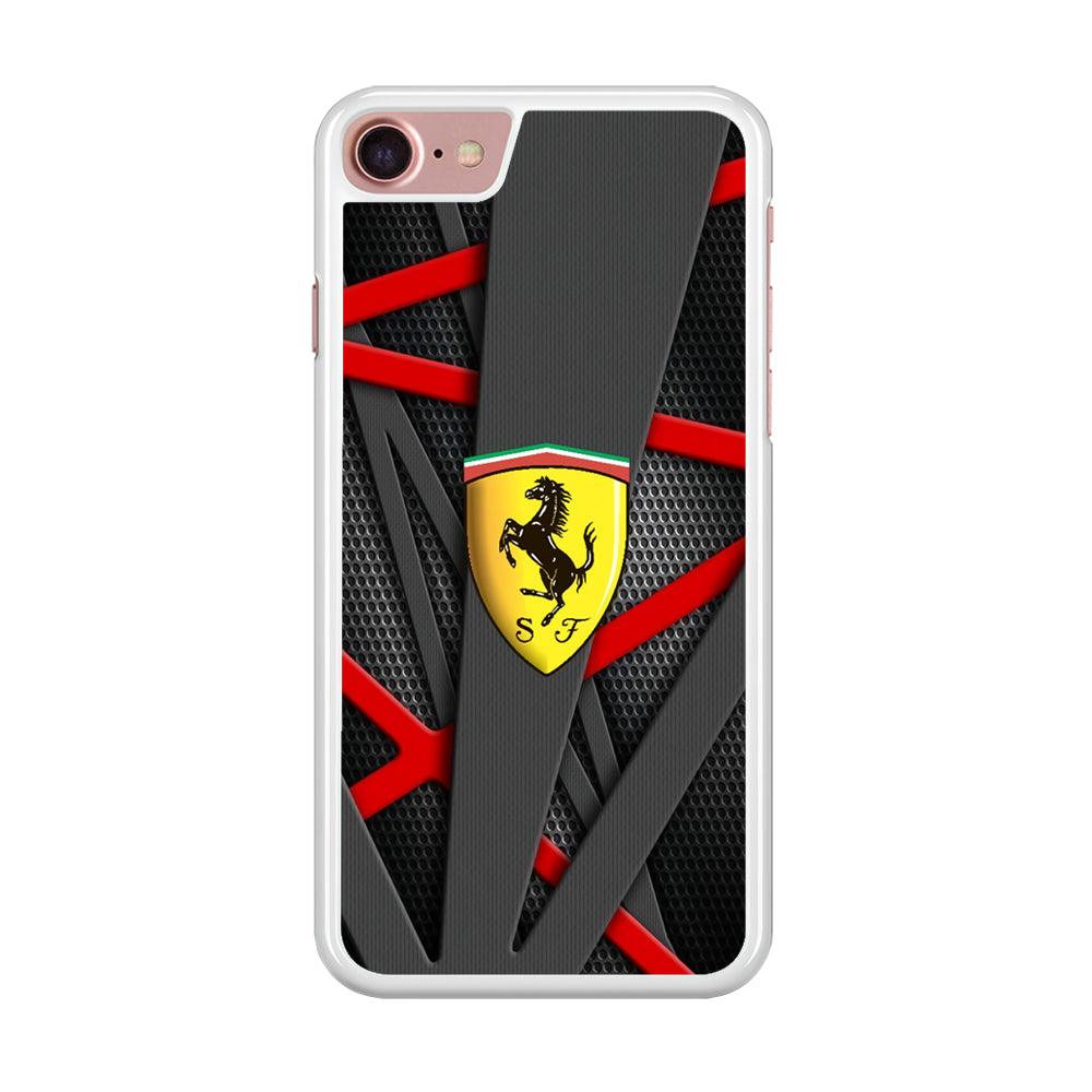 Ferrari Bold Red and Black iPhone 8 Case-Oxvistore