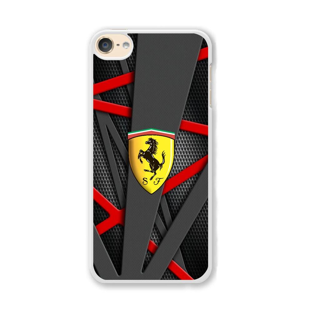 Ferrari Bold Red and Black iPod Touch 6 Case-Oxvistore