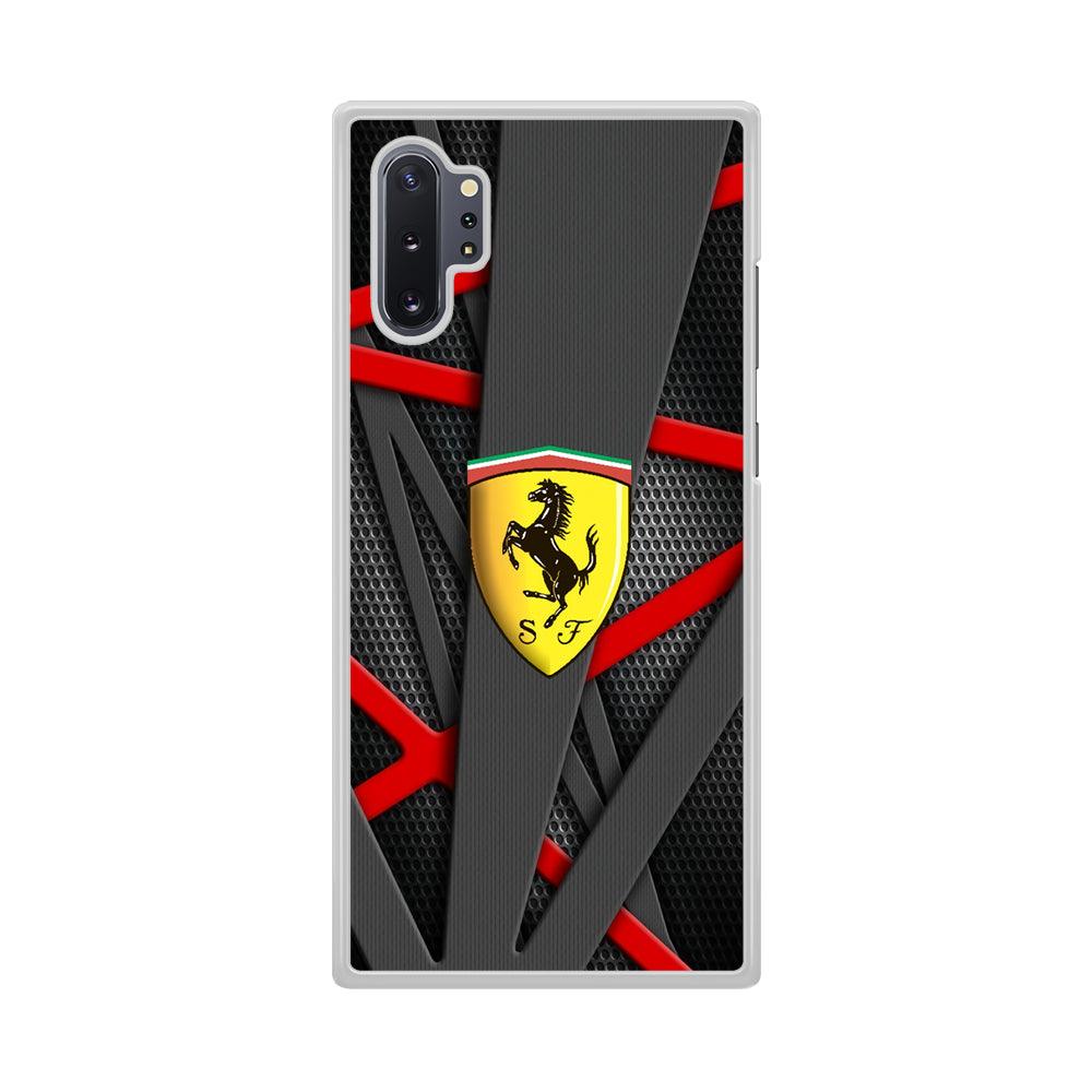 Ferrari Bold Red and Black Samsung Galaxy Note 10 Plus Case-Oxvistore