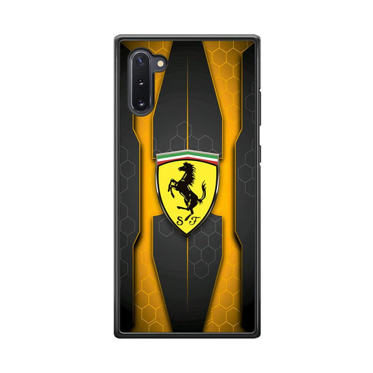 Ferrari Sweet Futuristic Shapes Samsung Galaxy Note 10 Case-Rubber Black (2D Case)-Oxvistore