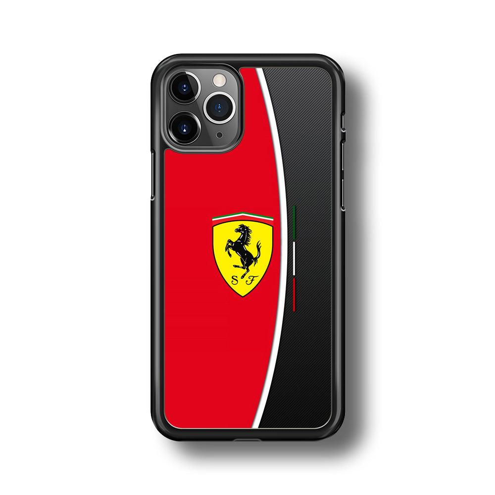 Ferrari The Horse Power iPhone 11 Pro Case-Rubber Black (2D Case)-Oxvistore
