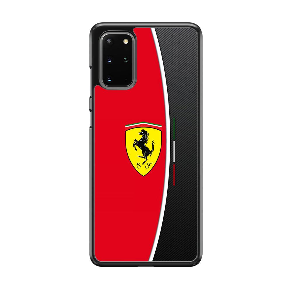 Ferrari The Horse Power Samsung Galaxy S20 Plus Case-Rubber Black (2D Case)-Oxvistore