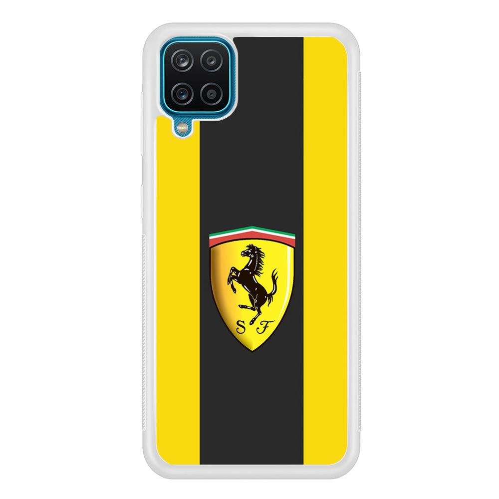 Ferrari Yellow Flow Samsung Galaxy A12 Case-Oxvistore