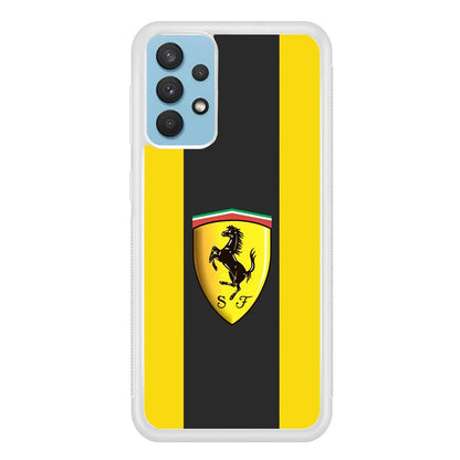 Ferrari Yellow Flow Samsung Galaxy A32 Case-Oxvistore