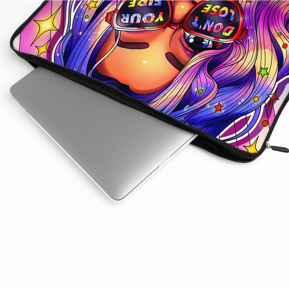 Fiery Woman Pop Art Laptop Sleeve Protective Cover