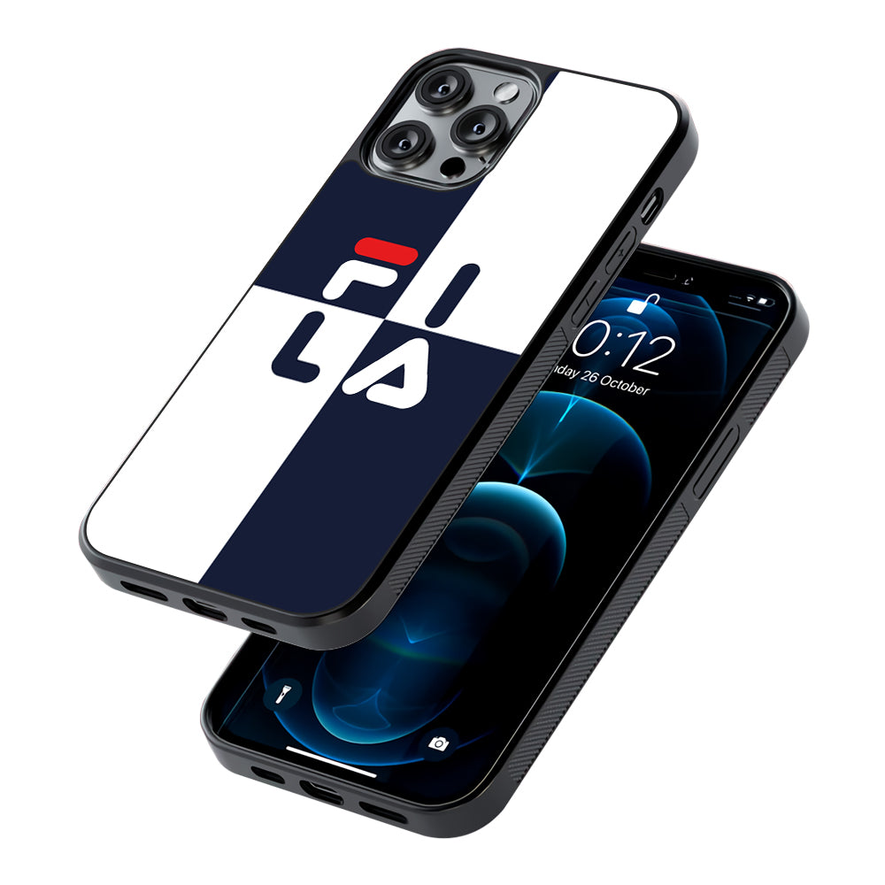 Fila Box Word 2D Rubber Phone Case-Oxvistore