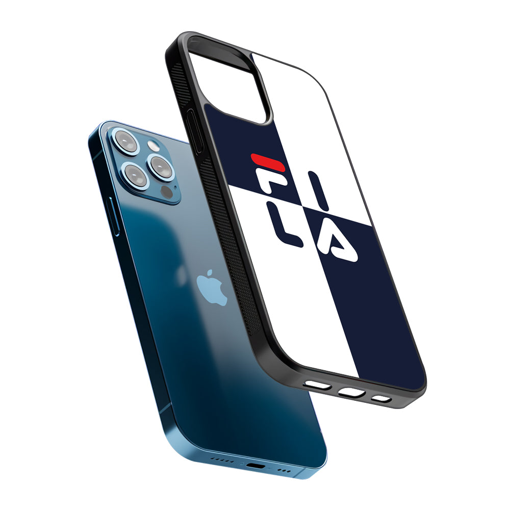 Fila Box Word 2D Rubber Phone Case-Oxvistore